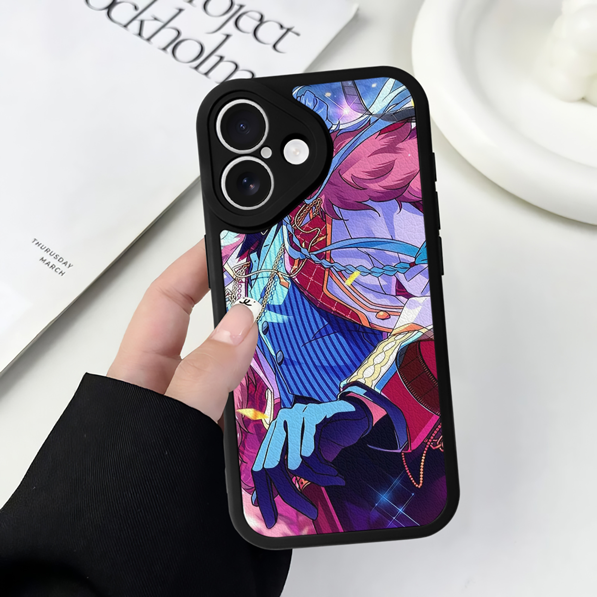（画像用） あんさんぶるスターズ! Ensemble Stars 【iPhone 16シリーズ対応】シリコンスマホケース（レザー調） 材質：シリコン